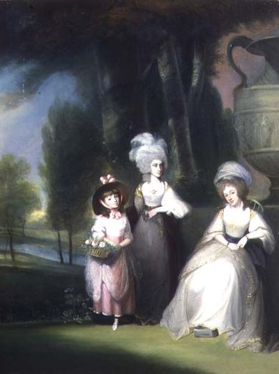 Portrait de Groupe de la Famille Lindsey dans un Paysage Classique - Maria Spilsbury